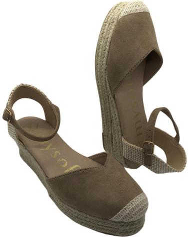 Sandales pour Femme MYSOFT SANDALIA ESPARTENA MUJER 24M129 TAUPE