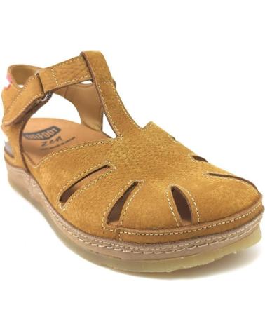 Sandalias de Mujer ON FOOT CYNARA 241 PIEL CUER CAMEL