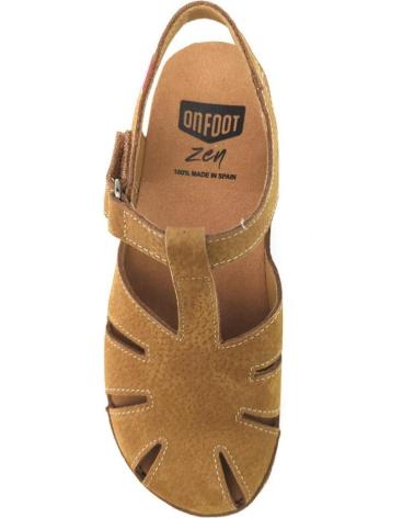 Sandalias de Mujer ON FOOT CYNARA 241 PIEL CUER CAMEL