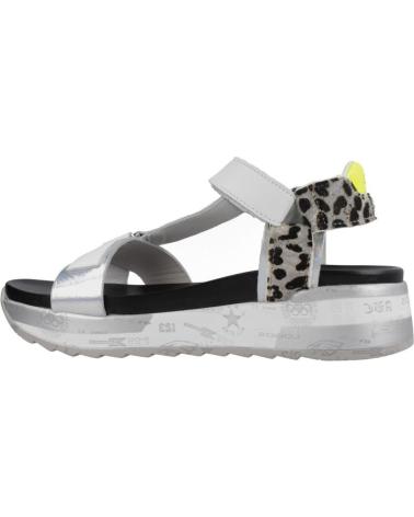 Sandalias de Mujer CETTI 1316 PIEL BLANCA-LEO BLANCO