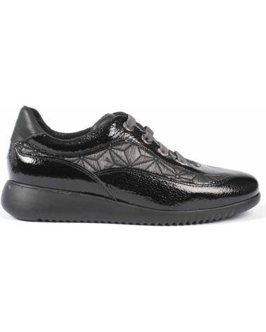 Zapatos de Mujer BAERCHI ZAPATILLA CASUAL PIEL MUJER 38546 NEGRO