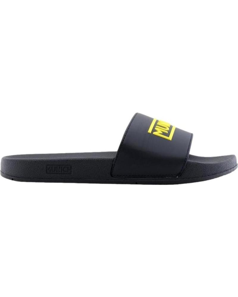 Man and boy Flip flops MUNICH PALAS FLAT SLIDER MAN C-BLACK 328 NEGRO