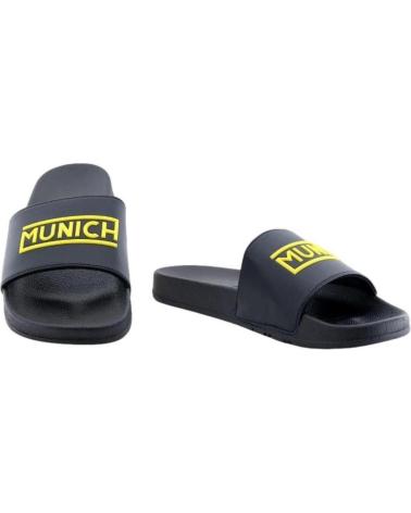 Man and boy Flip flops MUNICH PALAS FLAT SLIDER MAN C-BLACK 328 NEGRO