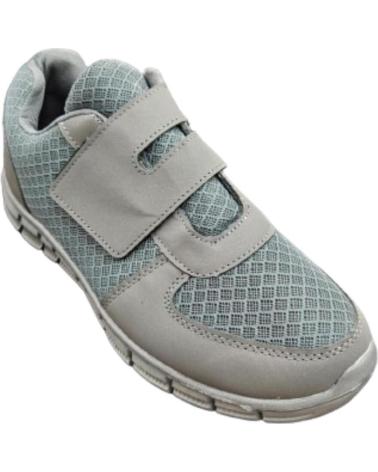 Man Trainers BREEZE SEVILLA VELCRO RUNNING GRIS