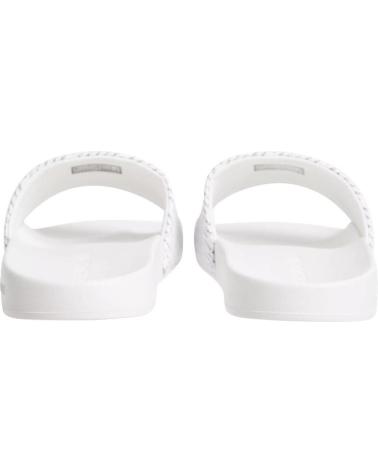 CALVIN KLEIN CHANCLAS CON LOGO ESTAMPADO BLANCO
