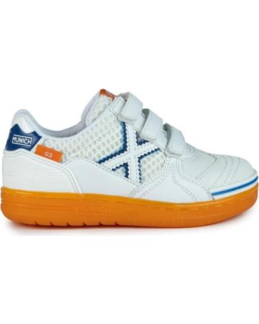 Esportes  de Menina e Menino MUNICH ZAPATILLAS--G-3 KID VCO INDOOR 399-1514399 BLANCO