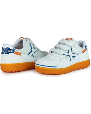 Esportes  de Menina e Menino MUNICH ZAPATILLAS--G-3 KID VCO INDOOR 399-1514399 BLANCO