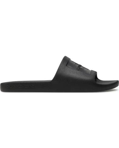 CALVIN KLEIN CHANCLAS MONOGRAMA DEVOSSED NEGRO