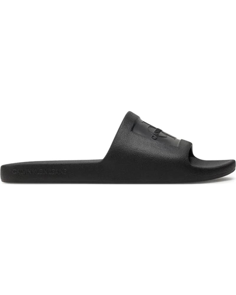 CALVIN KLEIN CHANCLAS MONOGRAMA DEVOSSED NEGRO CALVIN KLEIN CHANCLAS MONOGRAMA DEVOSSED NEGRO