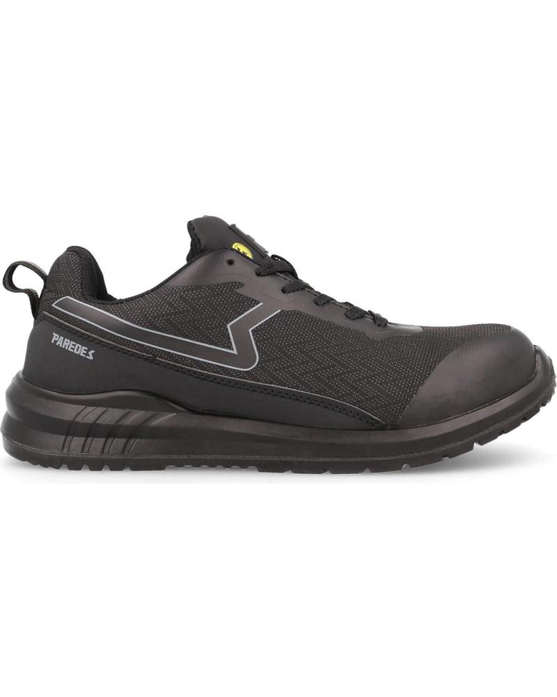 Deportivas de Mujer y Hombre y Niña y Niño PAREDES ZAPATILLAS DE SEGURIDAD FLEXIBILIDAD Y PROTECCION ROSS NEGRO NEGRO