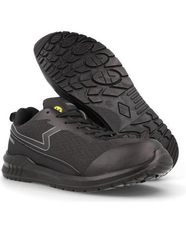 Deportivas de Mujer y Hombre y Niña y Niño PAREDES ZAPATILLAS DE SEGURIDAD FLEXIBILIDAD Y PROTECCION ROSS NEGRO NEGRO