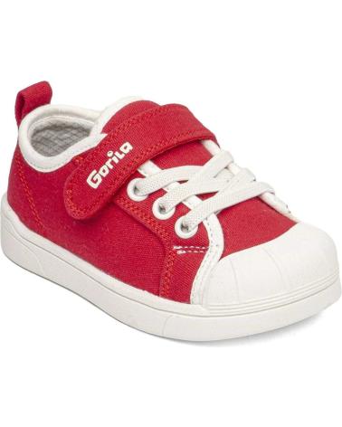 Sportif-De-Niña-GORILA-ZAPATILLAS-DEPORTE-77102-CANVAS-GLOBO-ROJO