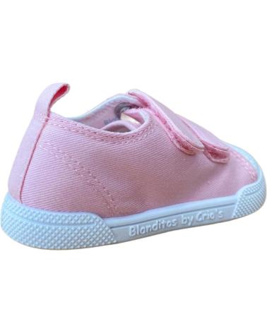 Zapatillas deporte pour Fille crios BLANDITOS DE ZAPATILLA LONA MELON ROSA