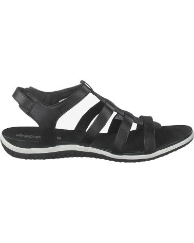 Sandalias de Mujer GEOX SANDALIA CASUAL DE PIEL CON SUELA DE GOMA TRANSPIRABLE NEGRO