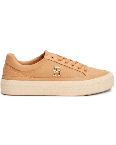 Deportivas-De-Mujer-TOMMY-HILFIGER-ZAPATILLAS-VULC-SNEAKER-LINNEN-TAUPE