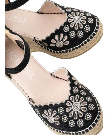 Zapatos de Mujer MACARENA ALPARGATAS MUJER MODELO CARLA39 COLOR NEGRO NEGRO NEGRO