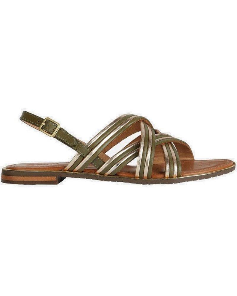 Woman Sandals GEOX D SOZY PLUS G - BUFALOVIT MET D35DQG01JCF DORADO AMARILLO