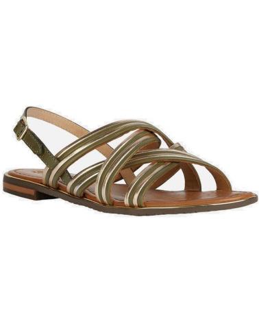 Woman Sandals GEOX D SOZY PLUS G - BUFALOVIT MET D35DQG01JCF DORADO AMARILLO
