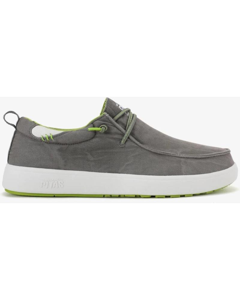 Schuhe für Herren WALK IN PITAS BIARRITZ - ZAPATO WALLABI DE ALGODON LAVADO - GRIS