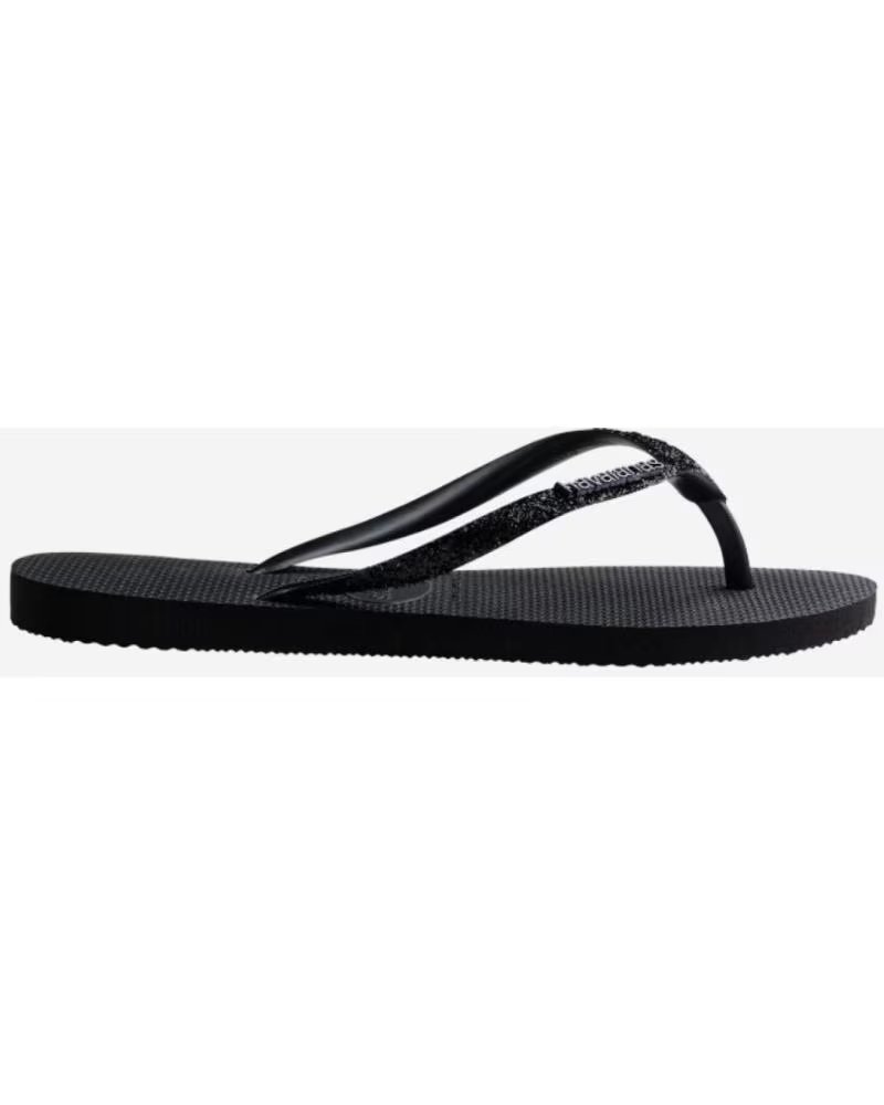 HAVAIANAS SLIM GLITTER II NEGRO