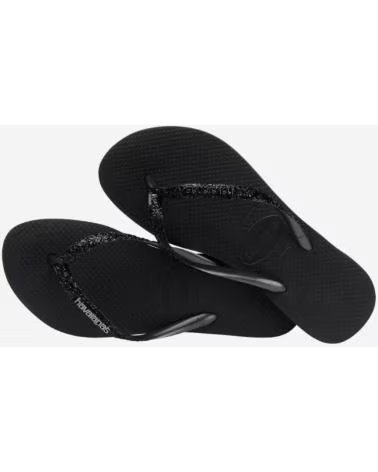 HAVAIANAS SLIM GLITTER II NEGRO