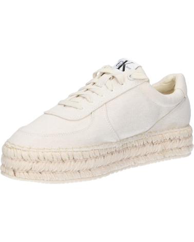 Deportivas de Mujer CALVIN KLEIN YW0YW01437 ESPADRILLE 0F9 CREAMY WHITE-BRIGHT WHITE