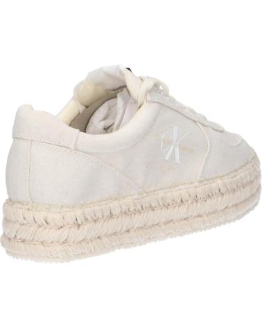 Deportivas de Mujer CALVIN KLEIN YW0YW01437 ESPADRILLE 0F9 CREAMY WHITE-BRIGHT WHITE