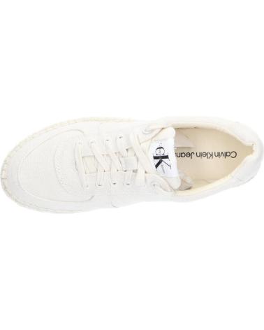 Deportivas de Mujer CALVIN KLEIN YW0YW01437 ESPADRILLE 0F9 CREAMY WHITE-BRIGHT WHITE