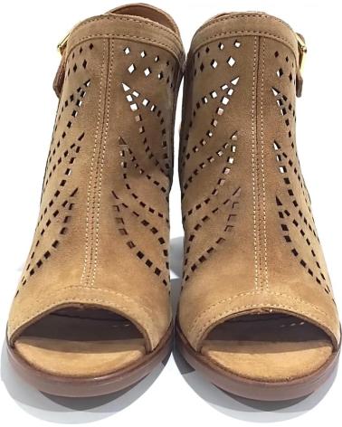 Sandalen für Damen ALPE SANDALIA ABOTINADA DE PIEL DE SERRAJE CON TACON CUERO