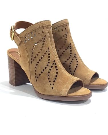 Sandalen für Damen ALPE SANDALIA ABOTINADA DE PIEL DE SERRAJE CON TACON CUERO