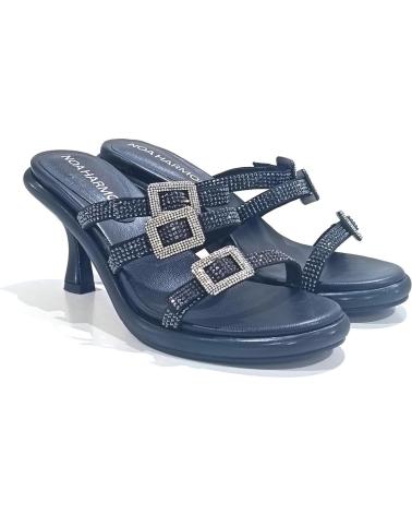 Sandalias de Mujer NOA HARMON SANDALIA VESTIR EN TEXTIL CON TACON Y PLATAFORMA NEGRO