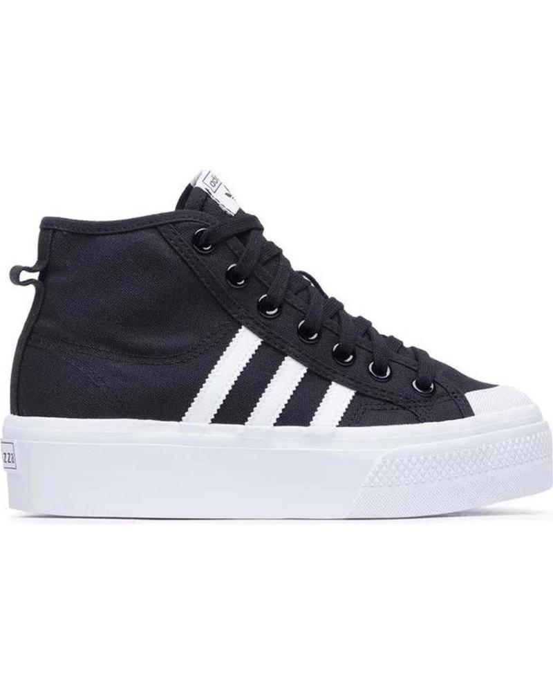Sportif pour Femme et Fille ADIDAS ZAPATILLAS NIZZA PLATFORM MID W NEGRO