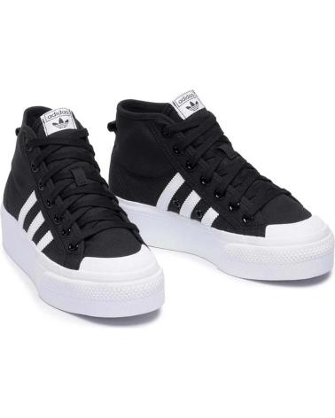 Sportif pour Femme et Fille ADIDAS ZAPATILLAS NIZZA PLATFORM MID W NEGRO