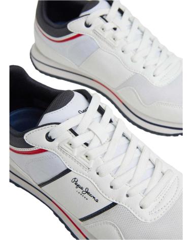 Sapatilhas de Homem PEPE JEANS PMS30996-800 TOUR CLUB WHITE