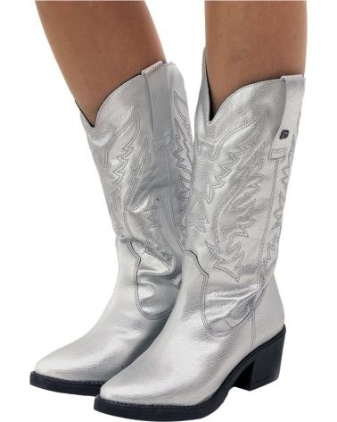 Boots für Damen MTNG BOTAS MUSTANG TEO PARA MUJER EN COLOR PLATEADO