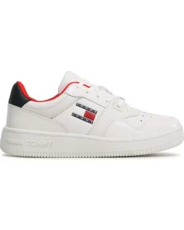 Sportif pour Femme TOMMY HILFIGER ZAPATILLAS SNEAKERS RETRO BASKET PARA MUJER EN COLOR BLANCO
