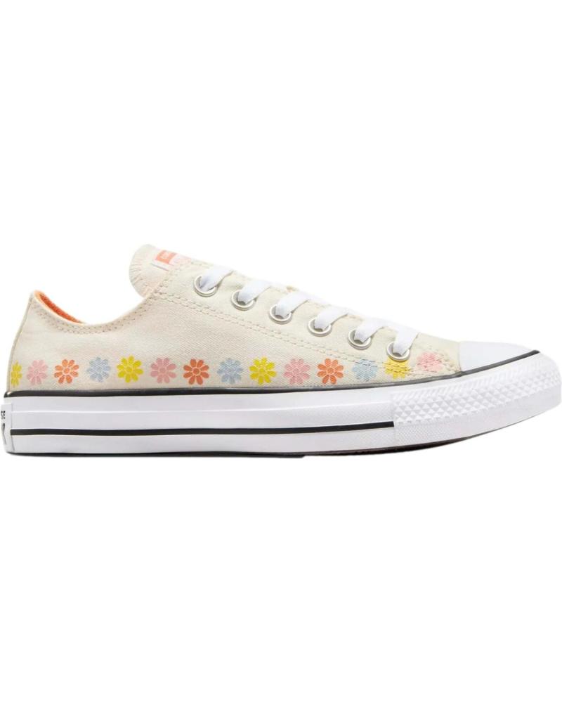 Sneaker für Damen und Mädchen CONVERSE A08107C CHUCK TAYLOR ALL STAR FLORAL GARZA-MAGMA PáLIDO-SUENO NUBOSO BLANCO