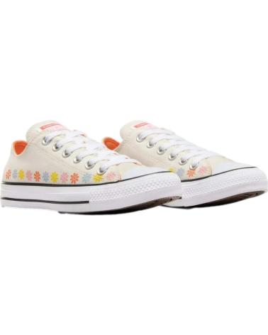 Sneaker für Damen und Mädchen CONVERSE A08107C CHUCK TAYLOR ALL STAR FLORAL GARZA-MAGMA PáLIDO-SUENO NUBOSO BLANCO