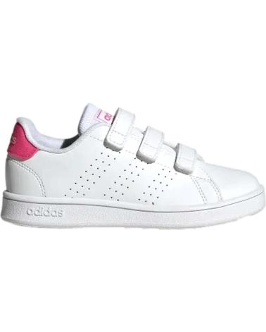 Zapatos de Niña y Niño ADIDAS ZAPATILLAS ADVANTAGE CF PARA NINOS UNISEX EN COLOR BLANCO BLANCO
