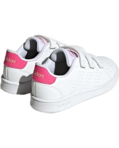 Zapatos de Niña y Niño ADIDAS ZAPATILLAS ADVANTAGE CF PARA NINOS UNISEX EN COLOR BLANCO BLANCO