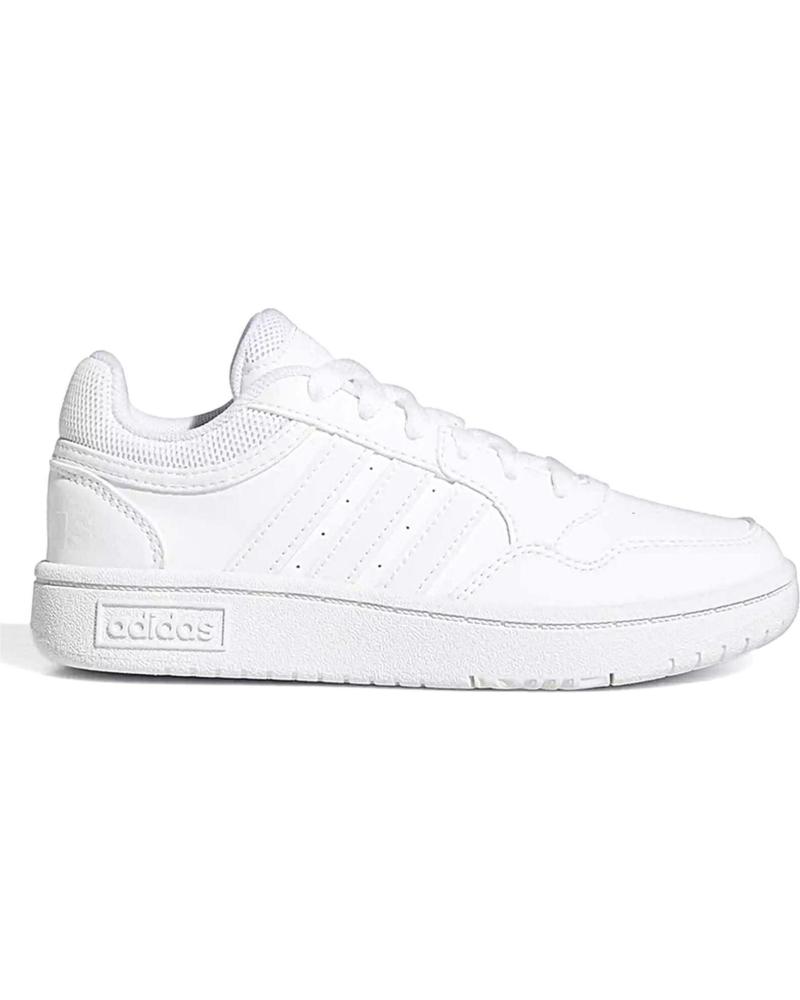 Scarpe sport per Bambino ADIDAS ZAPATILLAS HOOPS 3 0 K BLANCO BLANCO GW0433 NINO CORDON BLANCO