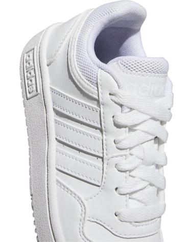 Scarpe sport per Bambino ADIDAS ZAPATILLAS HOOPS 3 0 K BLANCO BLANCO GW0433 NINO CORDON BLANCO
