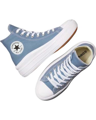 Esportes  de Mulher e Menina CONVERSE A06500C CHUCK TAYLOR ALL STAR MOVE THUNDER DAZE-WHITE-GUM AZUL