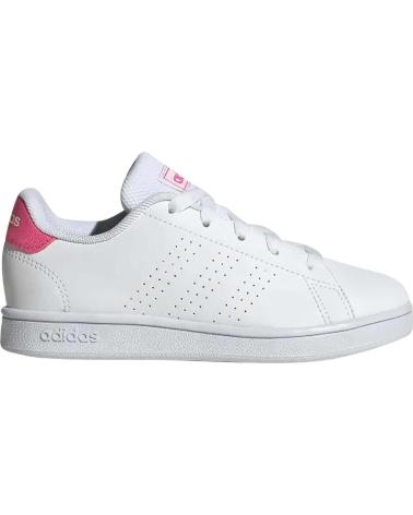 Zapatos de Niña y Niño ADIDAS ZAPATILLAS ADVANTAGE K PARA NINOS UNISEX EN COLOR BLANCO BLANCO