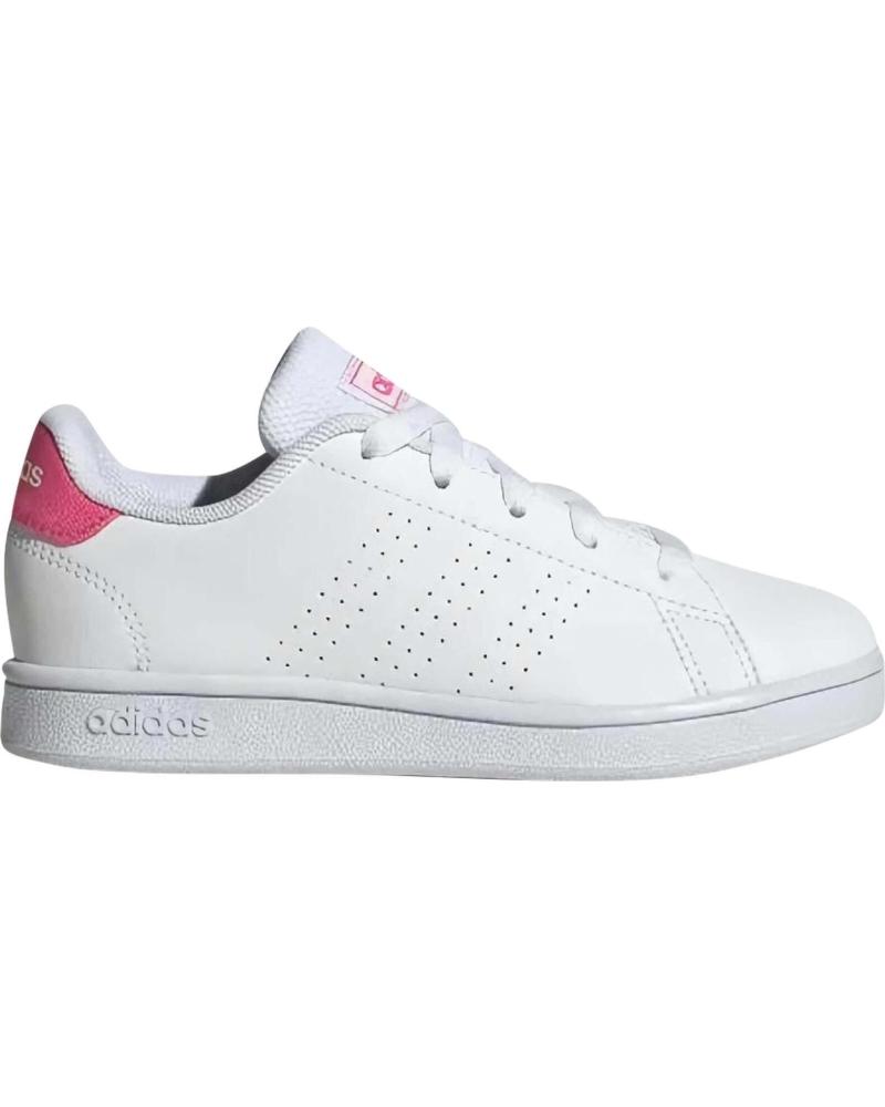 Zapatos de Niña y Niño ADIDAS ZAPATILLAS ADVANTAGE K PARA NINOS UNISEX EN COLOR BLANCO BLANCO
