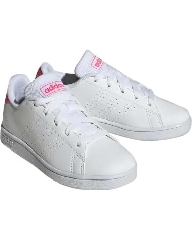 Zapatos de Niña y Niño ADIDAS ZAPATILLAS ADVANTAGE K PARA NINOS UNISEX EN COLOR BLANCO BLANCO