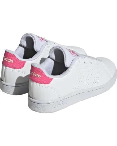 Zapatos de Niña y Niño ADIDAS ZAPATILLAS ADVANTAGE K PARA NINOS UNISEX EN COLOR BLANCO BLANCO