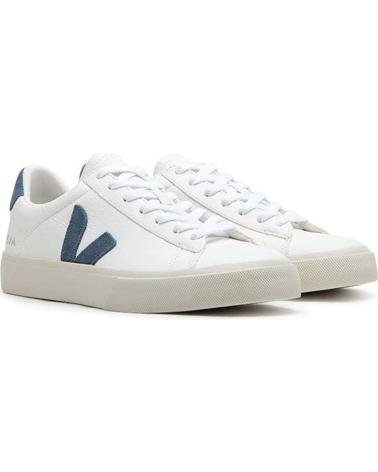 Sportivo-De-Mujer-VEJA-ZAPATILLAS-SNEAKERS-CAMPO-CHROMEFREE-LEATHER-PARA-MUJER-EN-C-BLANCO