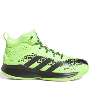 ADIDAS ZAPATILLAS BASKET CROSS EM UP 5 KIDS WIDE SOLAR GREEN VERDE FLUOR