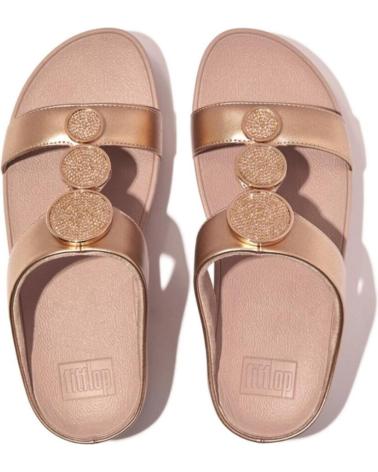 Sandálias de Mulher FITFLOP SANDALIAS HJ2-323 W HALO BEAD CIRCLE ROSE GOLD